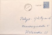 Suomi - Metsä-Uoti postipysäkkileima - Kausala 14.1.69 kuorella Suomi - Metsä-Uoti postipysäkkileima - Kausala 14.1.69 kuorella