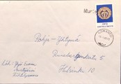 Suomi - Murtojärvi postipysäkkileima - Ilomantsi 15.1.69 kuorella Suomi - Murtojärvi postipysäkkileima - Ilomantsi 15.1.69 kuorella