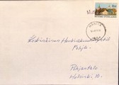 Suomi - Mustalahti postipysäkkileima - Mänttä 16.9.71 kuorella Suomi - Mustalahti postipysäkkileima - Mänttä 16.9.71 kuorella