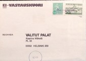 Suomi - Monnanummi postipysäkkileima kuorella Suomi - Monnanummi postipysäkkileima kuorella