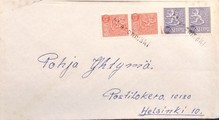 Suomi - Mieronmäki postipysäkkileima kuorella Suomi - Mieronmäki postipysäkkileima kuorella