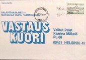 Suomi - Mäkimuhola postipysäkkileima - Savonlinna 20.11.78 kuorella Suomi - Mäkimuhola postipysäkkileima - Savonlinna 20.11.78 kuorella