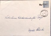 Suomi - Martimo postipysäkkileima - Tornio 17.11.65 kuorella Suomi - Martimo postipysäkkileima - Tornio 17.11.65 kuorella