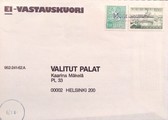 Suomi - Monnanummi postipysäkkileima kuorella Suomi - Monnanummi postipysäkkileima kuorella