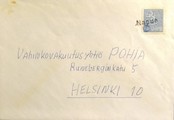 Suomi - Napua postipysäkkileima kuorella Suomi - Napua postipysäkkileima kuorella