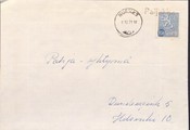 Suomi - Paljakka postipysäkkileima - Nurmes 8.10.71 kuorella Suomi - Paljakka postipysäkkileima - Nurmes 8.10.71 kuorella