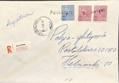 Suomi - Palokangas postipysäkkileima - Savonlinna 13.3.68 kuorella Suomi - Palokangas postipysäkkileima - Savonlinna 13.3.68 kuorella