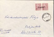 Finland - Puntari mail stop cancellation - Hämeenlinna 9.1.71 on the cover