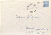Finland - Pirttimaa mail stop cancellation - Hankasalmi 9.1.71 on the cover