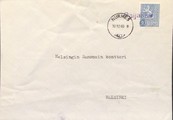 Suomi - Paljakka postipysäkkileima - Nurmes 30.12.60 kuorella Suomi - Paljakka postipysäkkileima - Nurmes 30.12.60 kuorella