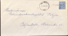 Finland - Pankalahti mail stop cancellation - Heinola 11.11.69 on the cover