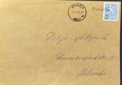 Finland - Pekurila mail stop cancellation - Mikkeli 8.6.65 on the cover