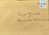 Suomi - Pajuniemi postipysäkkileima kuorella Suomi - Pajuniemi postipysäkkileima kuorella