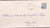 Finland - Putkivaara mail stop cancellation - Ilomantsi 7.8.68 on the cover