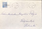Finland - Pekkula mail stop cancellation - Joensuu 1.3.70 on the cover