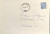 Finland - Pirttimaa mail stop cancellation - Hankasalmi 10.XI.66 on the cover