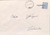Suomi - Pajulankylä postipysäkkileima - Mikkeli 25.5.68 kuorella Suomi - Pajulankylä postipysäkkileima - Mikkeli 25.5.68 kuorella
