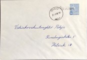 Suomi - Rankinen postipysäkkileima - Oulu 25.9.68 kuorella Suomi - Rankinen postipysäkkileima - Oulu 25.9.68 kuorella