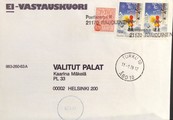 Suomi - Rauduinen postipysäkkileima - Turku 11.1.79 kuorella Suomi - Rauduinen postipysäkkileima - Turku 11.1.79 kuorella