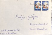 Suomi - Rankinen postipysäkkileima kuorella Suomi - Rankinen postipysäkkileima kuorella
