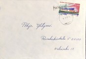 Suomi - Riihijärvi postipysäkkileima kuorella Suomi - Riihijärvi postipysäkkileima kuorella