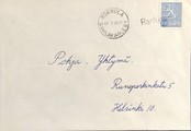 Suomi - Rankinen postipysäkkileima - Kokkola 13.1.69 kuorella Suomi - Rankinen postipysäkkileima - Kokkola 13.1.69 kuorella
