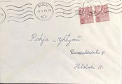 Suomi - Rankinen postipysäkkileima - Oulu 5.1.71 kuorella Suomi - Rankinen postipysäkkileima - Oulu 5.1.71 kuorella