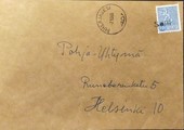 Suomi - Sälli postipysäkkileima - Pihlajavesi 7.10.68 kuorella Suomi - Sälli postipysäkkileima - Pihlajavesi 7.10.68 kuorella