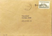 Suomi - Savonjoki postipysäkkileima - Myllymäki 2.2.70 kuorella Suomi - Savonjoki postipysäkkileima - Myllymäki 2.2.70 kuorella