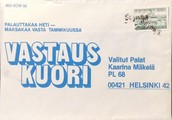 Suomi - Säynäjä postipysäkkileima kuorella Suomi - Säynäjä postipysäkkileima kuorella