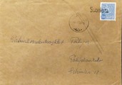Suomi - Suonlaita postipysäkkileima - Kiuruvesi 3.1.68 kuorella Suomi - Suonlaita postipysäkkileima - Kiuruvesi 3.1.68 kuorella