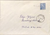 Suomi - Silmutjoki postipysäkkileima - Jyväskylä 30.8.66 kuorella Suomi - Silmutjoki postipysäkkileima - Jyväskylä 30.8.66 kuorella