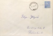 Suomi - Silmutjoki postipysäkkileima - Jyväskylä 10.9.66 kuorella Suomi - Silmutjoki postipysäkkileima - Jyväskylä 10.9.66 kuorella