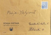 Suomi - Silmutjoki postipysäkkileima kuorella Suomi - Silmutjoki postipysäkkileima kuorella