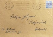 Suomi - Teinikivi postipysäkkileima - Loimaa 18.6.68 kuorella Suomi - Teinikivi postipysäkkileima - Loimaa 18.6.68 kuorella