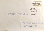 Suomi - Taviharju postipysäkkileima - Oulu 8.5.70 kuorella Suomi - Taviharju postipysäkkileima - Oulu 8.5.70 kuorella