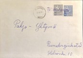 Suomi - Tikkalankangas postipysäkkileima - Ruukki 23.12.71 kuorella Suomi - Tikkalankangas postipysäkkileima - Ruukki 23.12.71 kuorella