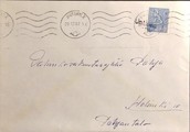Suomi - Untinen postipysäkkileima - Jyväskylä 29.12.67 kuorella Suomi - Untinen postipysäkkileima - Jyväskylä 29.12.67 kuorella