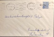 Suomi - Untinen postipysäkkileima - Jyväskylä 13.3.68 kuorella Suomi - Untinen postipysäkkileima - Jyväskylä 13.3.68 kuorella