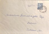 Suomi - Vuohtamäki postipysäkkileima kuorella Suomi - Vuohtamäki postipysäkkileima kuorella