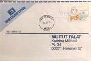 Suomi - Vääränmäki postipysäkkileima - Västinniemi 9.3.79 kuorella Suomi - Vääränmäki postipysäkkileima - Västinniemi 9.3.79 kuorella