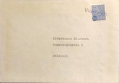 Suomi - Vääränmäki postipysäkkileima kuorella Suomi - Vääränmäki postipysäkkileima kuorella
