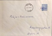 Suomi - Vallvik postipysäkkileima - Vaasa 5.3.70 kuorella Suomi - Vallvik postipysäkkileima - Vaasa 5.3.70 kuorella