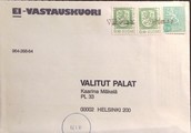 Suomi - Vähimaa postipysäkkileima kuorella Suomi - Vähimaa postipysäkkileima kuorella