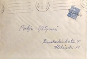 Suomi - Ypäjänkylä postipysäkkileima - Loimaa 21.7.70 kuorella Suomi - Ypäjänkylä postipysäkkileima - Loimaa 21.7.70 kuorella