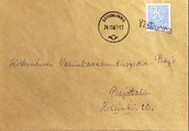 Suomi - Yläkuona postipysäkkileima - Savonlinna 24.10.67 kuorella Suomi - Yläkuona postipysäkkileima - Savonlinna 24.10.67 kuorella