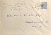Suomi - Ylimaa postipysäkkileima - Seinäjoki 20.4.68 kuorella Suomi - Ylimaa postipysäkkileima - Seinäjoki 20.4.68 kuorella