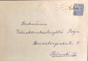 Suomi - Ylimaa postipysäkkileima - Seinäjoki 10.11.68 kuorella Suomi - Ylimaa postipysäkkileima - Seinäjoki 10.11.68 kuorella