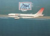 Finland - Passenger jet plane Airbus A300B4 Karair maxi card