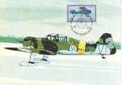 Finland - Airplanes V.L. Pyry and Breguet 14 maxi card